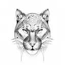 Panther tattoo design idea