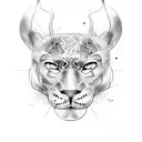 Panther tattoo design idea