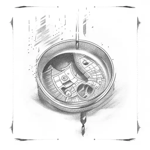 Candlestick stock chart tattoo design idea