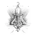 Candlestick stock chart tattoo design idea