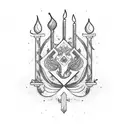 Candlestick stock chart tattoo design idea