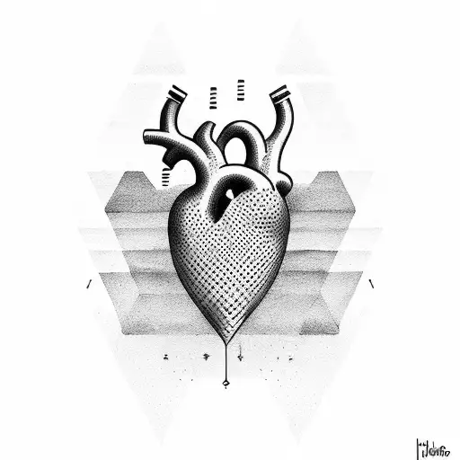 heart beat  tattoo design idea