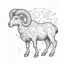 Aries constellation tattoo design idea