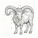 Aries constellation tattoo design idea