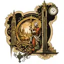 full sleeve tattoo the includes the church of miracles in Venice and the city of Siena in Italy  tattoo design idea