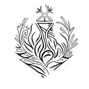 Sankofa symbol with the tree of life tattoo design idea