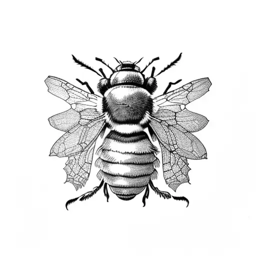 bumblebee tattoo design idea