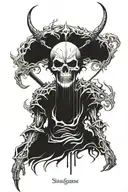 shinigami god of death tattoo design idea