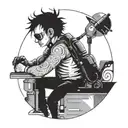 pc repair tattoo design idea