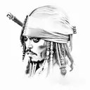 Jack Sparrow tattoo design idea