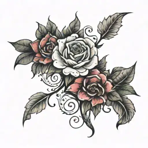 name maria paula tattoo design idea