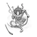 monkey king wukong tattoo design idea