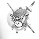 monkey king wukong tattoo design idea