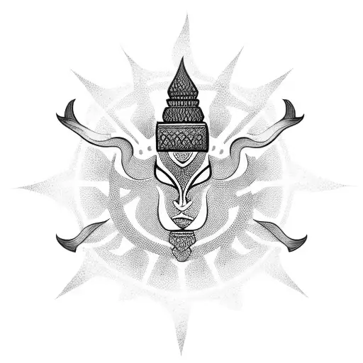 Omani tattoo representing prosperity and being kind tattoo design idea