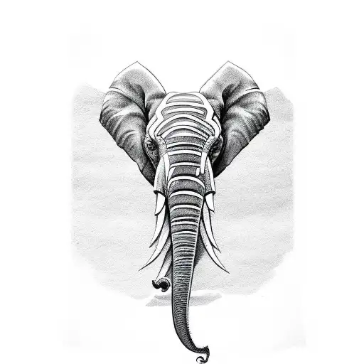 elephant spine tatto  tattoo design idea
