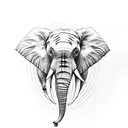 elephant head spine tatto  tattoo design idea