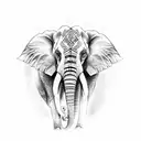elephant head spine tatto  tattoo design idea