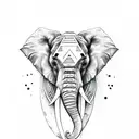 elephant head spine tatto  tattoo design idea