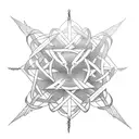 cross wrapped in barbed wire tattoo design idea