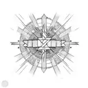 cross wrapped in barbed wire tattoo design idea