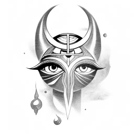 Eye of Horus tattoo design idea