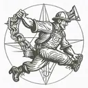 lineman tattoo design idea