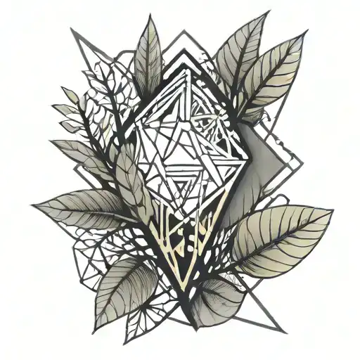 Abstract tattoo on the arm from a willow branch tattoo design idea