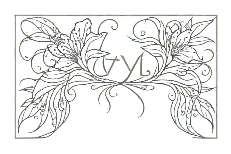 LAYLA autograph tattoo design idea