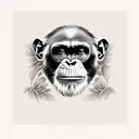 Chimpanzee  tattoo design idea