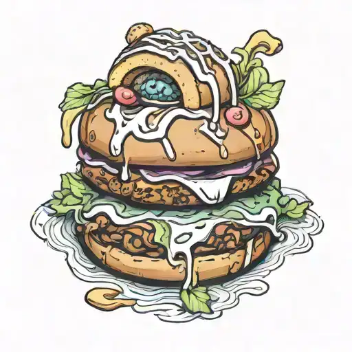 Property of Miss Cello on a hot cross bun tattoo design idea