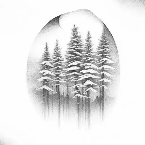 Harlequin Forest tattoo design idea