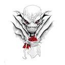 goblin with red cloth  tattoo design idea