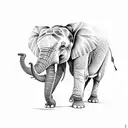 elephants tattoo design idea