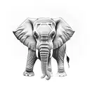 elephants tattoo design idea