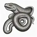 a large moray eel tattoo with a traditional design tattoo design idea