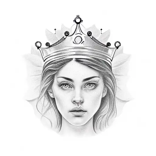 champion in cursive with a small crown on the C tattoo design idea