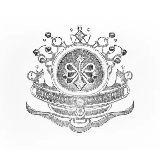 champion in cursive with a crown on the C tattoo design idea