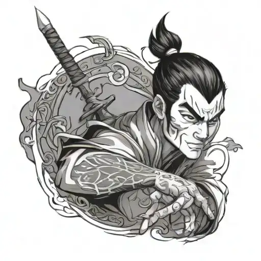 prince zuko turning bad to good tattoo design idea