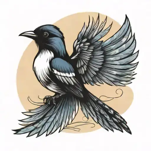 Willy wag tail with attitude  tattoo design idea