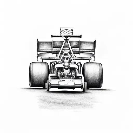 sprint car tattoo design idea