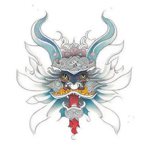 indonesian inspired long tattoo tattoo design idea