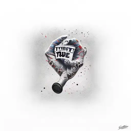 trust no one tattoo design idea