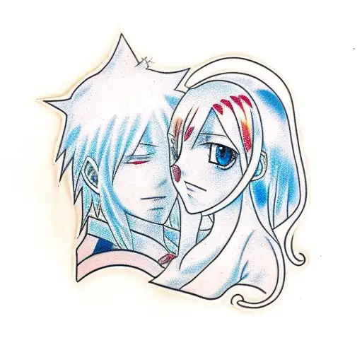Orihime and ichigo (bleach) tattoo design idea