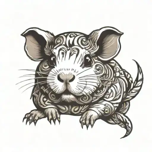 guinea pig tattoo design idea