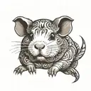 guinea pig tattoo design idea
