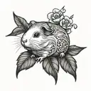 guinea pig tattoo design idea