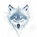 wolf and phoenix tattoo design idea