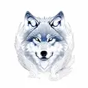 wolf and phoenix tattoo design idea