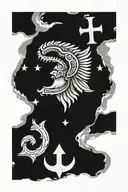 Dacian flag tattoo design idea
