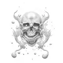 half alive half dead and gone tattoo design idea